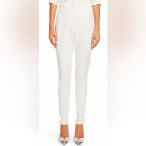 Isabel Marant Women's White  Ankle Tie Trouser Pants Size EU 40